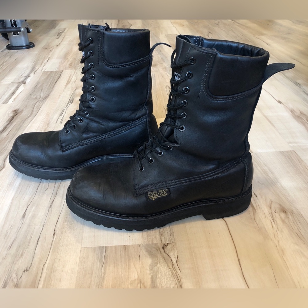 Vintage Wolverine Police Issue Duty Boots Gore-Tex Vibram USA Men's 10 2E